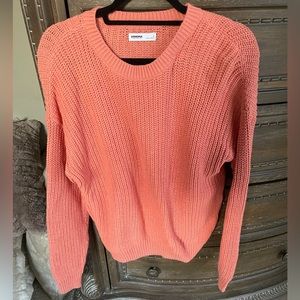 Long Sleeve - Salmon Color Sweater - Size Small